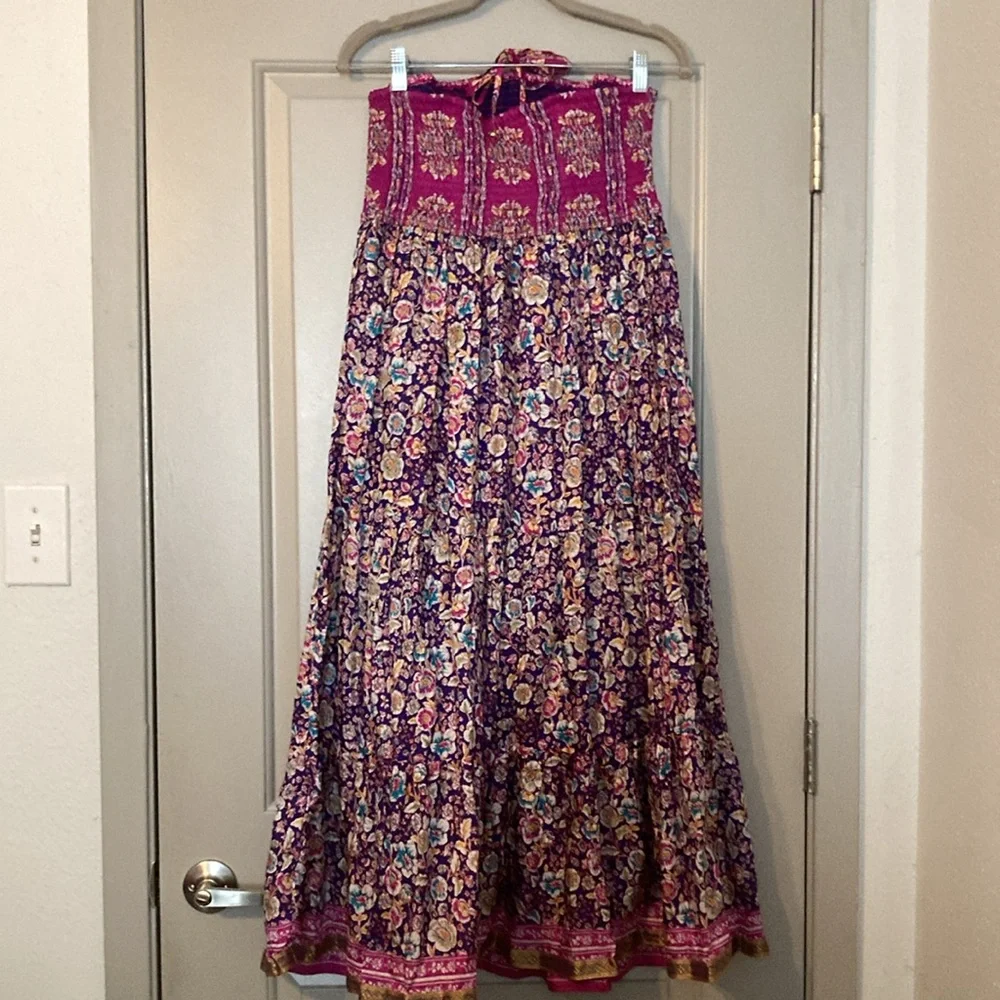 Anthropologie| Maeve |Fall Daleka Purple Silk Dress | Sz Medium NWT - Picture 6 of 11